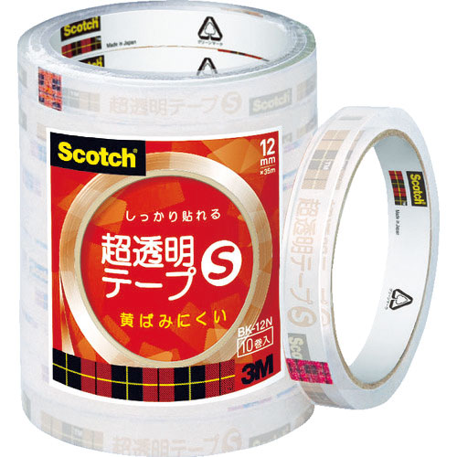 ３Ｍ　スコッチ　超透明テープＳ　１２ｍｍＸ３５ｍ　１０巻入シュリンクパック＿
