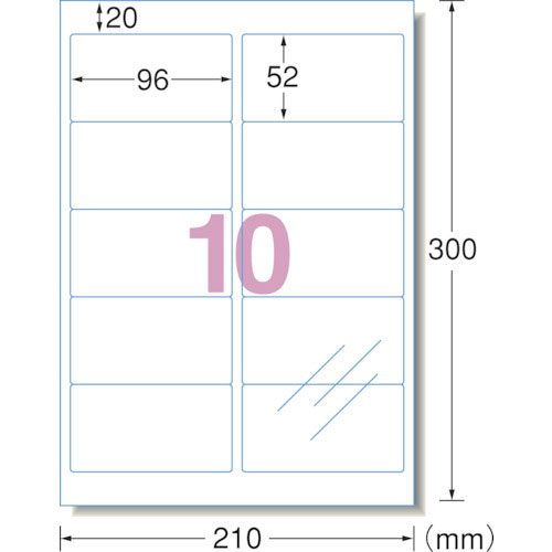 ３Ｍ　エーワン　透明保護フィルム　９６×５２ｍｍ　（６枚入）＿