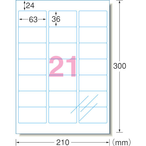 ３Ｍ　エーワン　透明保護フィルム　６３×３６ｍｍ　（６枚入）＿