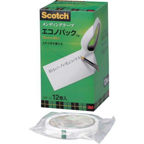 3M メンディングテープエコノパック 15mmX30m 巻芯径76mm 12巻入_