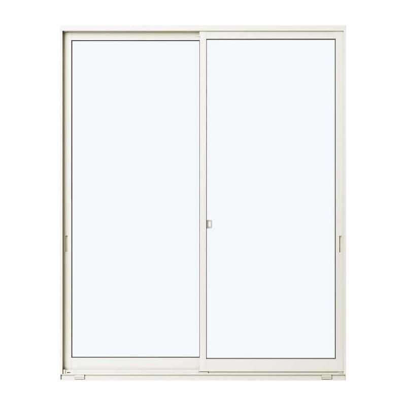 引違い窓　Ｗ１６９０×Ｈ１８３０ｍｍ　二重ガラス：透明　枠色：ホワイト　アングルなし