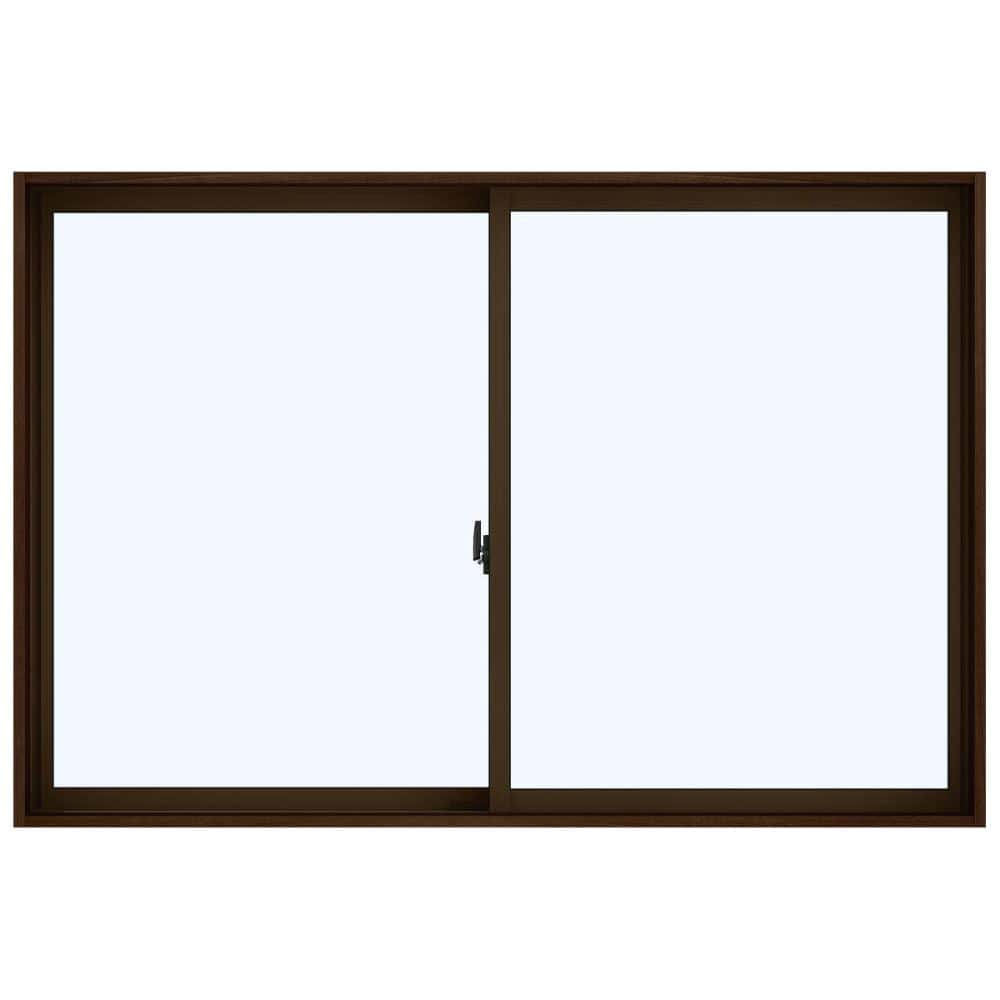 引違い窓　エピソードⅡ　ＮＥＯ　Ｗ780×370ｍｍ　ガラス：型　外色：ブラウン　内色：ブラウン