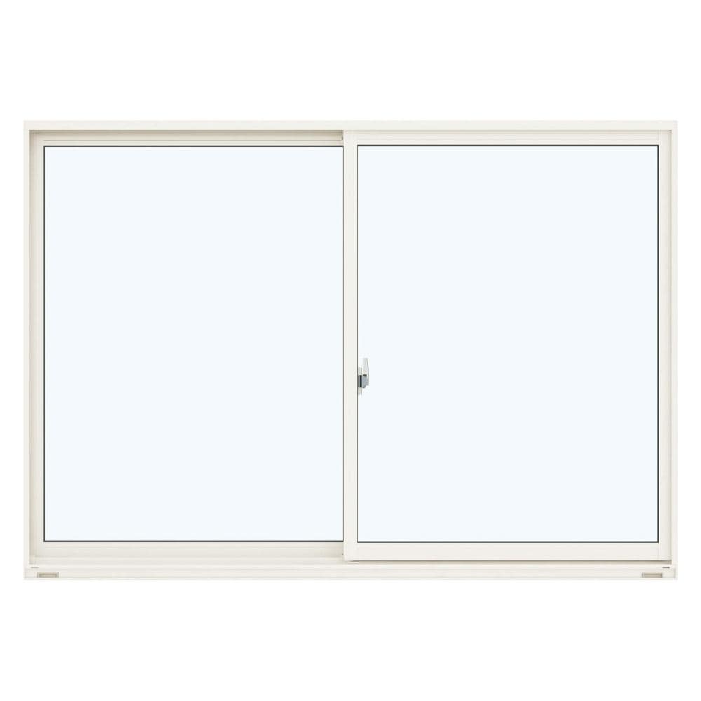 引違い窓　エピソードⅡ　ＮＥＯ　Ｗ1235×370ｍｍ　ガラス：型　外色：ホワイト　内色：ナチュラル