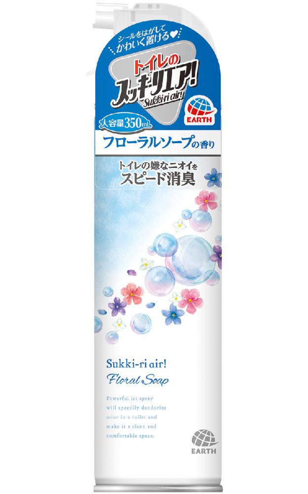 アース製薬　トイレのスッキーリエア！　Ｓｕｋｋｉ－ａｉｒ！　フローラルソープの香り　３５０ｍＬ