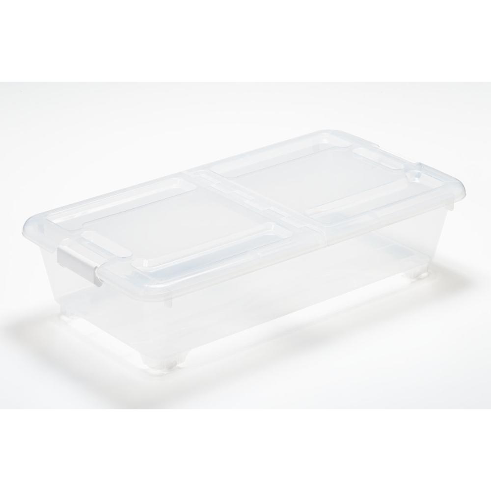 サンカ ベッド下収納BOX スモークホワイト