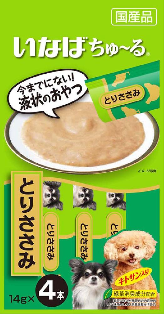 いなば ワンちゅーる とりささみ １４ｇ ４本 ｄ１０２の通販 ホームセンター コメリドットコム