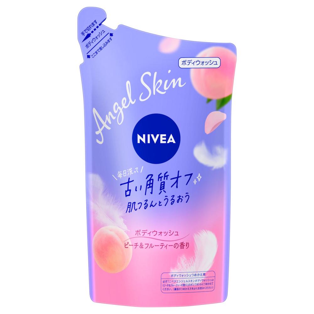 花王　ニベア　エンジェルスキン　ボディウォッシュ　ピーチ＆フルーティーの香り　詰替用　３６０ｍＬ