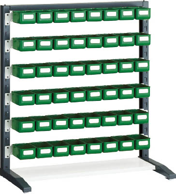 ＴＲＵＳＣＯ　ＵＰＲラック片面　Ｈ１０００　Ｋ－１０ＨＹＧ　４８個付＿