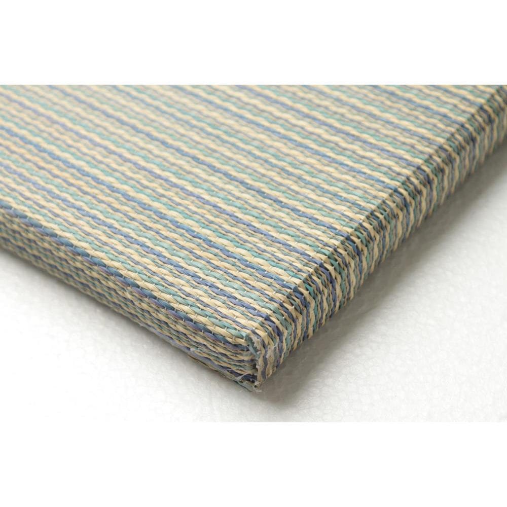 萩原　置き畳　かがやき　ブルー　半畳８２×８２ｃｍ　厚み２５ｍｍ