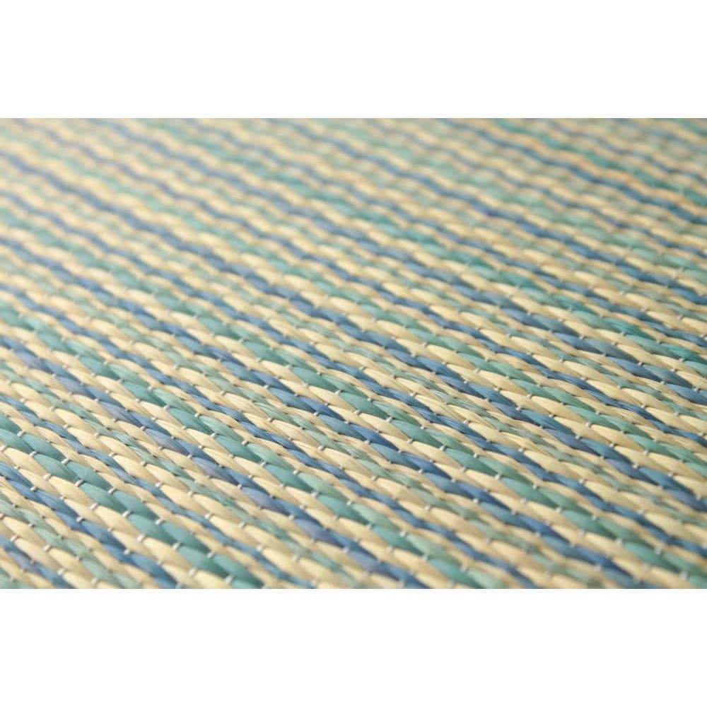 萩原　置き畳　かがやき　ブルー　半畳８２×８２ｃｍ　厚み２５ｍｍ