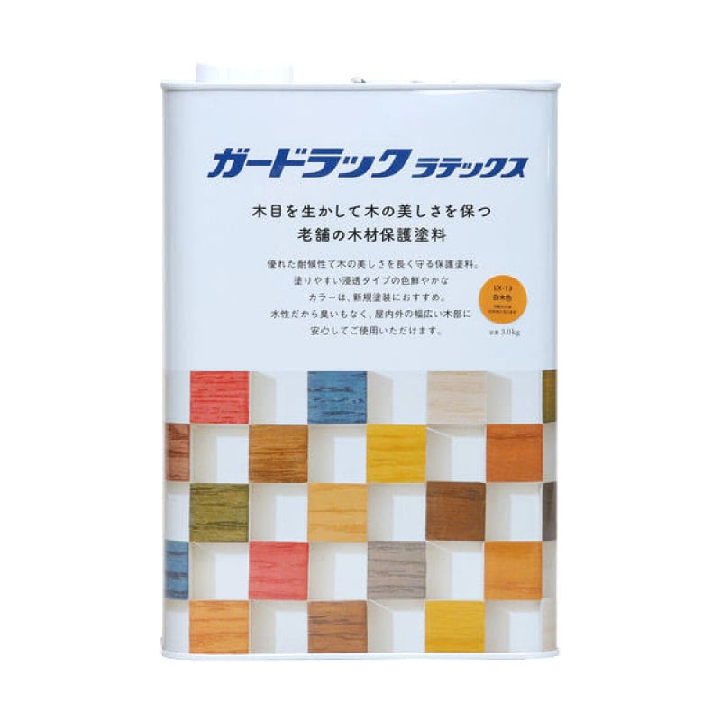 ガードラックラテックス3.0kg白木色