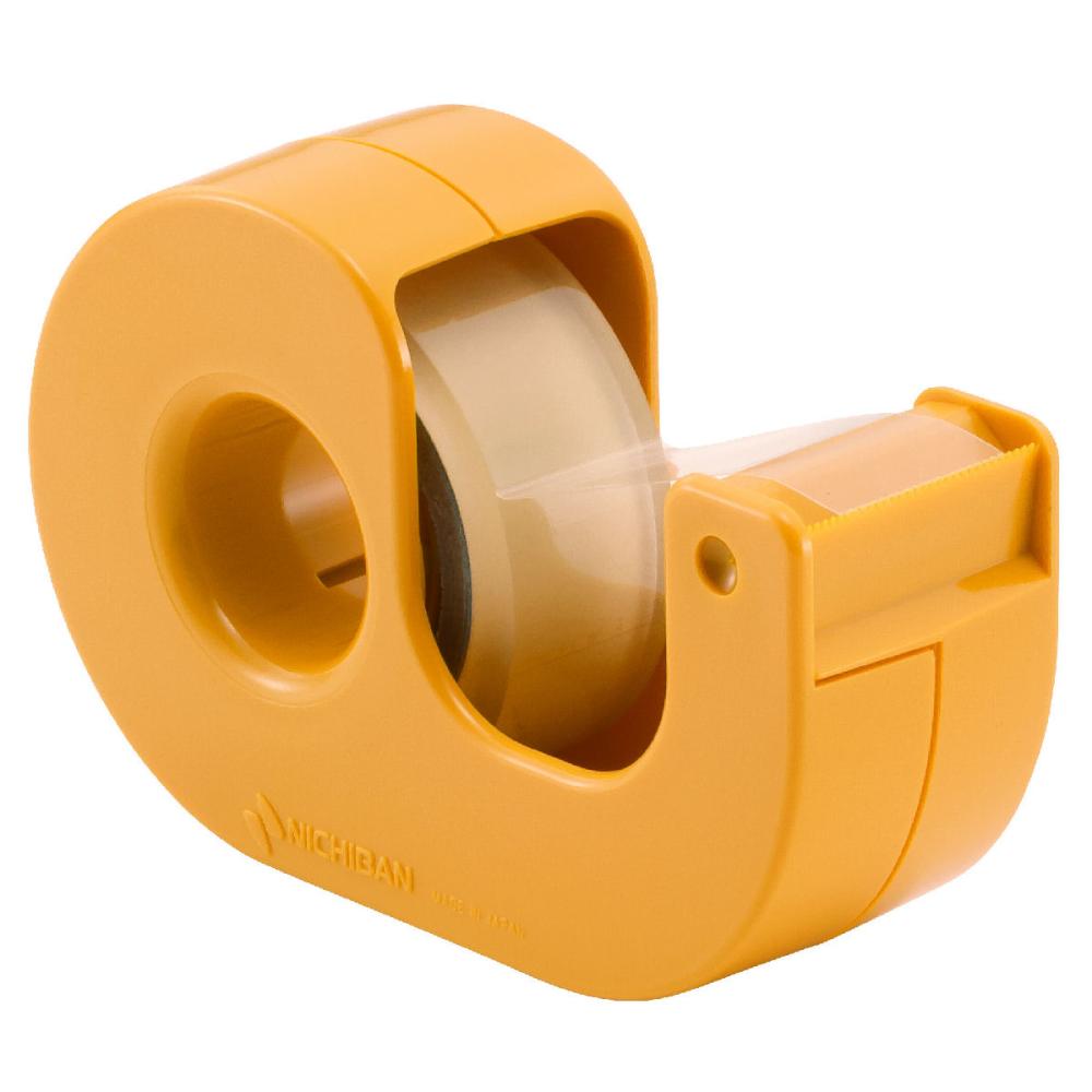 ニチバン　セロテープ　小巻　カッター付き　まっすぐ切れるタイプ　幅１５ｍｍ×長さ９ｍ　黄　ＣＴ－１５ＤＣＹの通販 | ホームセンター コメリドットコム