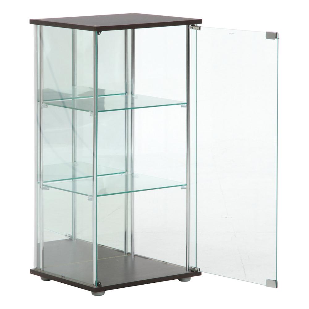 新品 送料込 強化ガラス ガラスコレクションケース３段 クリア