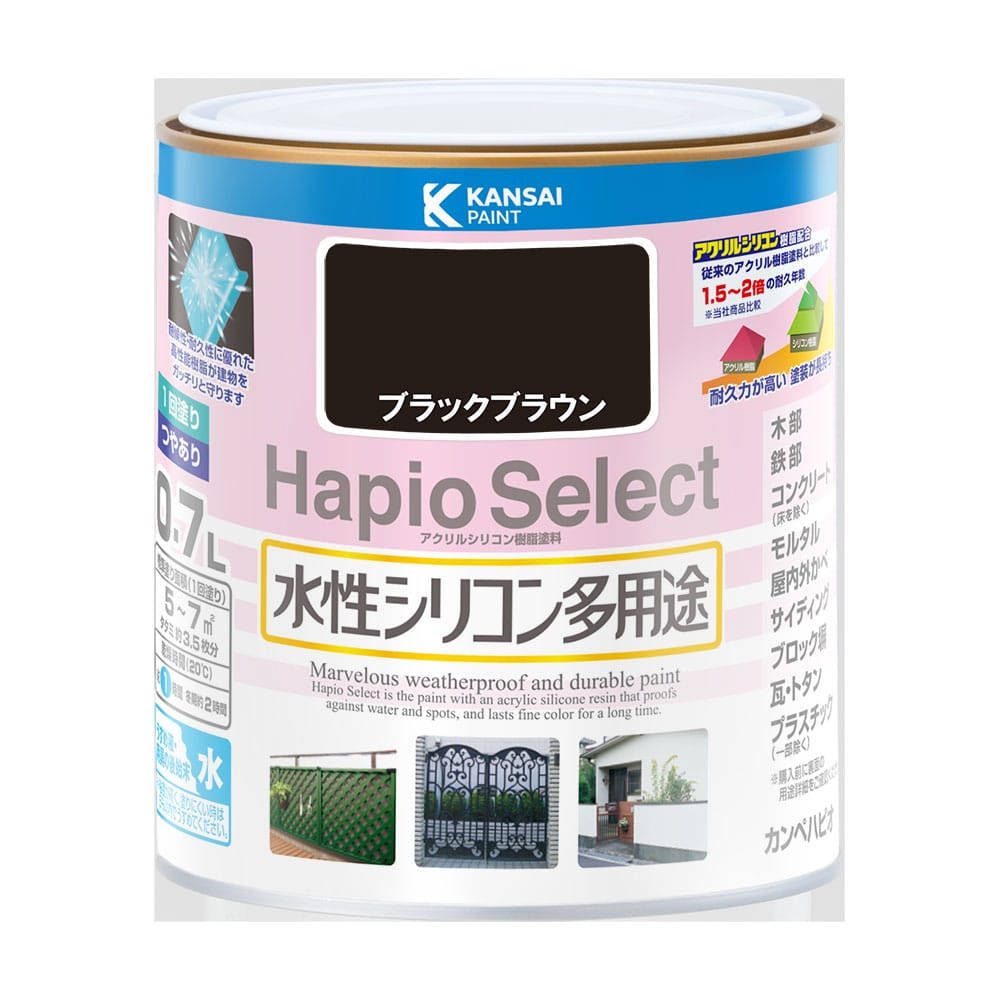 ハピオセレクト　ブラックブラウン　０．７Ｌ