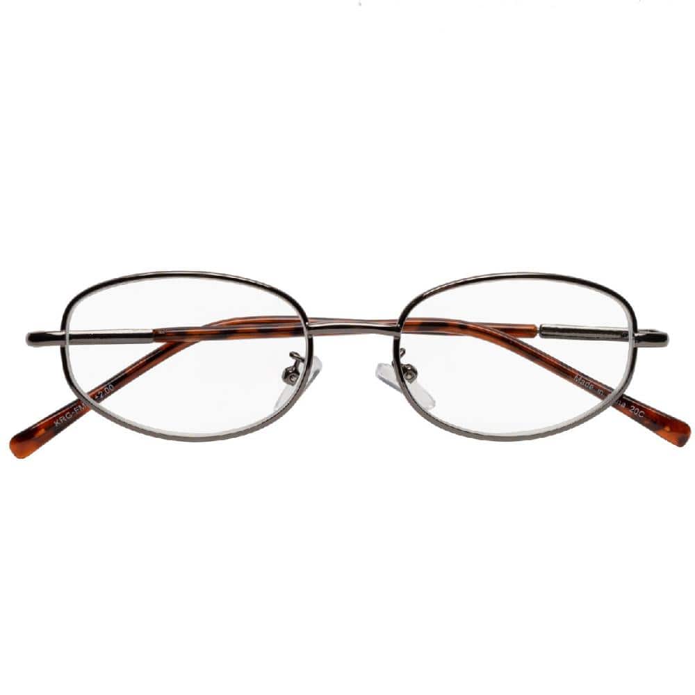 気軽に掛けられる老眼鏡　メタルフレーム　１．０度　ＫＲＧ－ＦＭ０４－１．０