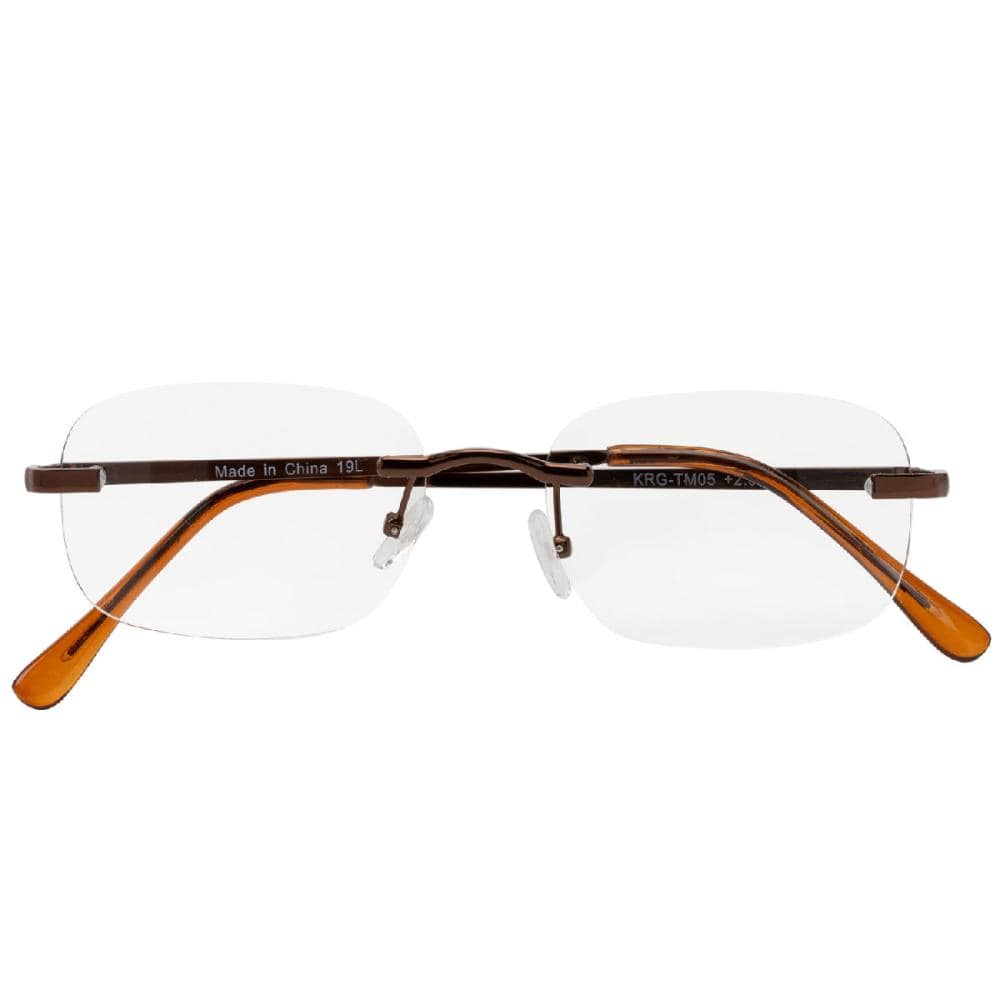 気軽に掛けられる老眼鏡　メタルフレーム　２．５度　ＫＲＧ－ＴＭ０５－２．５