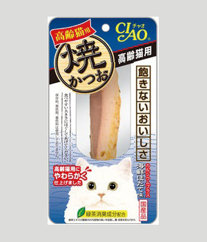 いなば　ＣＩＡＯ　焼かつお　高齢猫用　ほたて味　１本