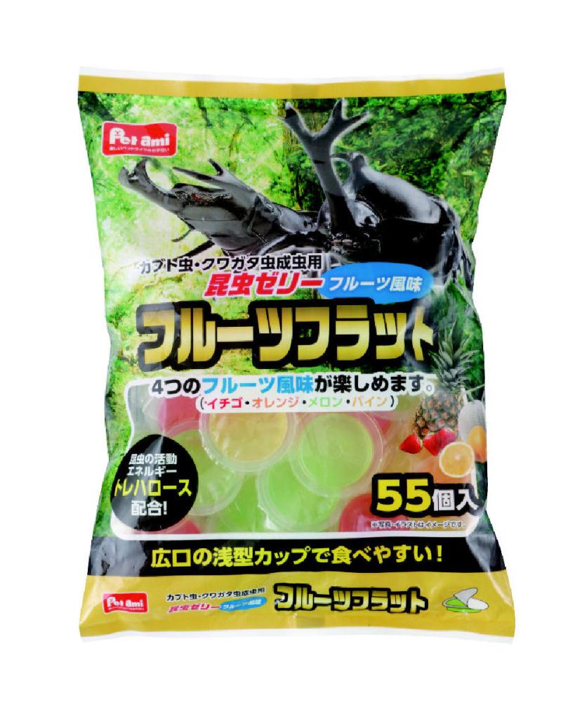 ｐｅｔａｍｉ フルーツフラット昆虫ゼリー フルーツ風味 ５５個入の通販 ホームセンター コメリドットコム