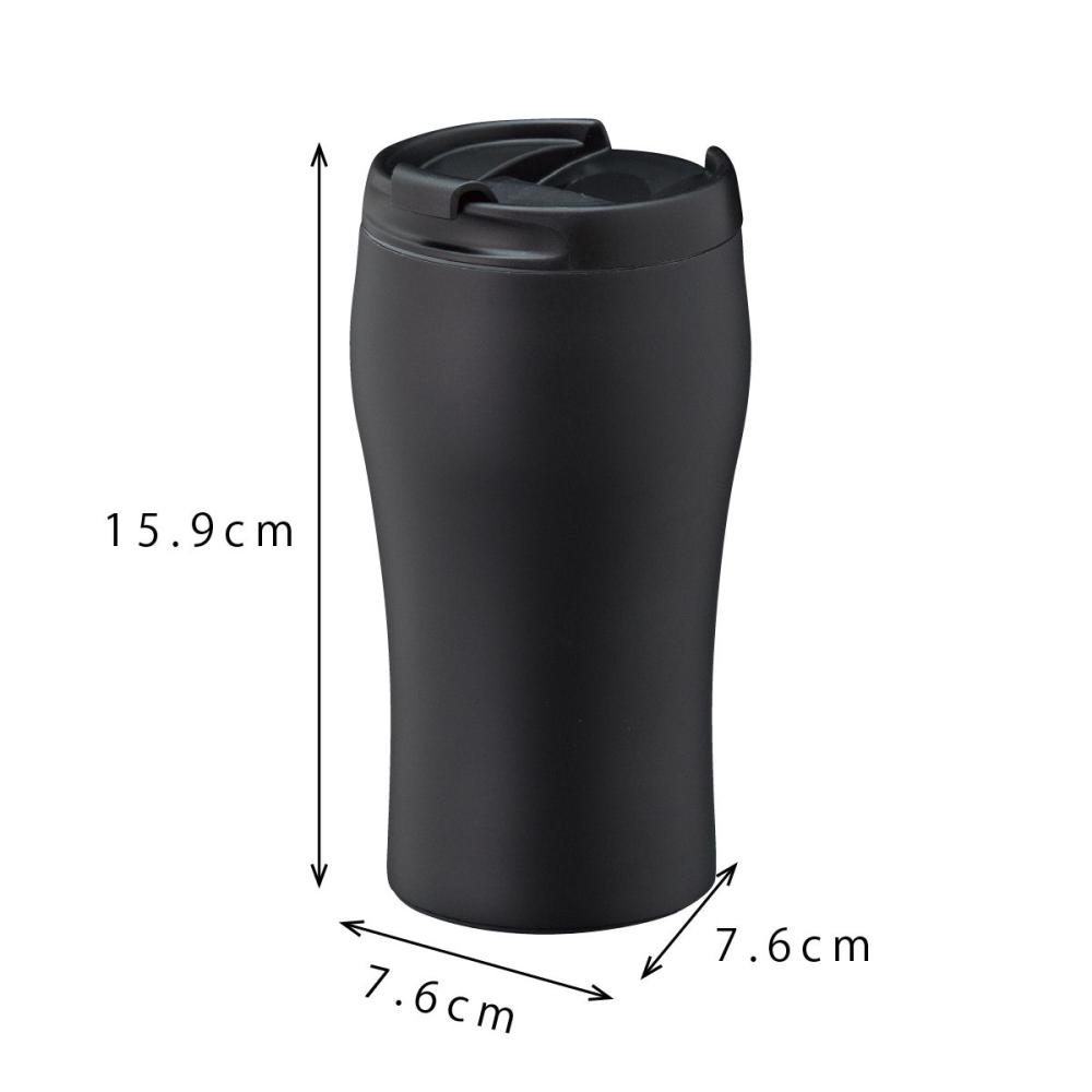 汚れが付きにくい カフェタンブラー ３５０ｍｌ ブラックの通販 ホームセンター コメリドットコム