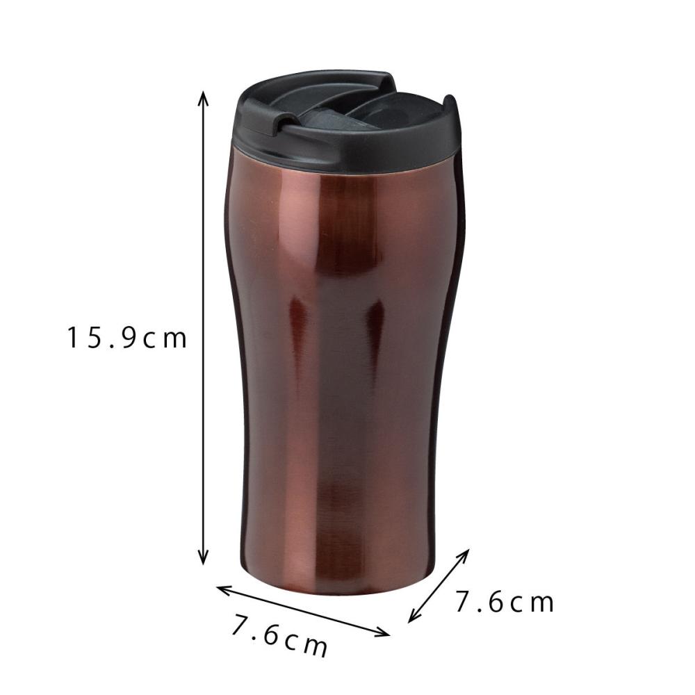 汚れが付きにくい カフェタンブラー ３５０ｍｌ ブラウンの通販 ホームセンター コメリドットコム