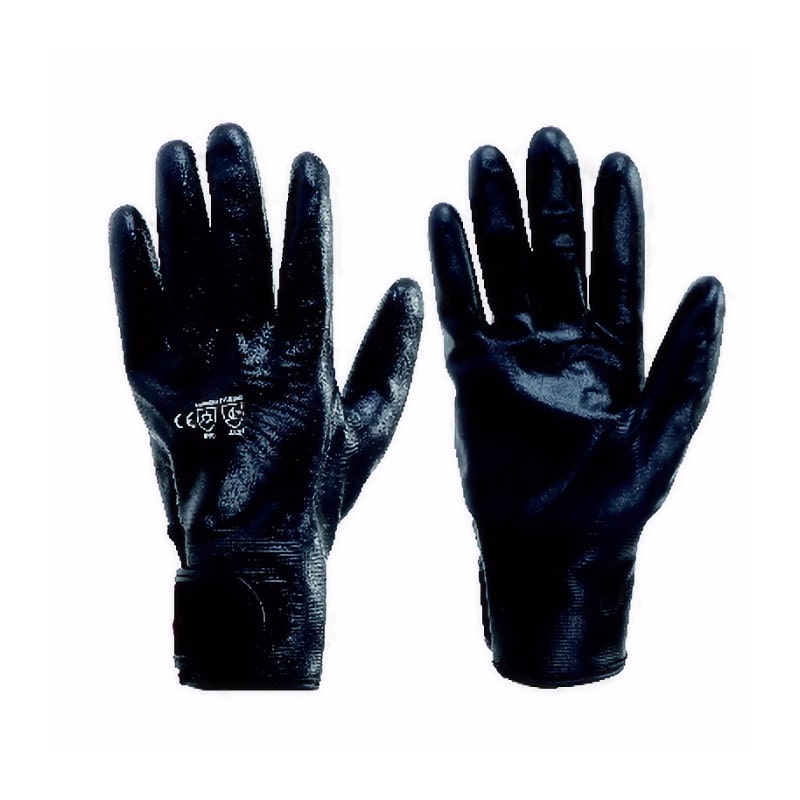 コーコス信岡　防水防寒ニトリル手袋　ブラック　Ｌ　Ｎ－３１４０