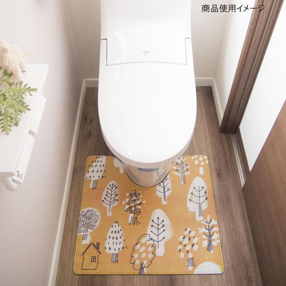 拭ける 抗菌 防臭 北欧風トイレマット フォレストの通販 ホームセンター コメリドットコム