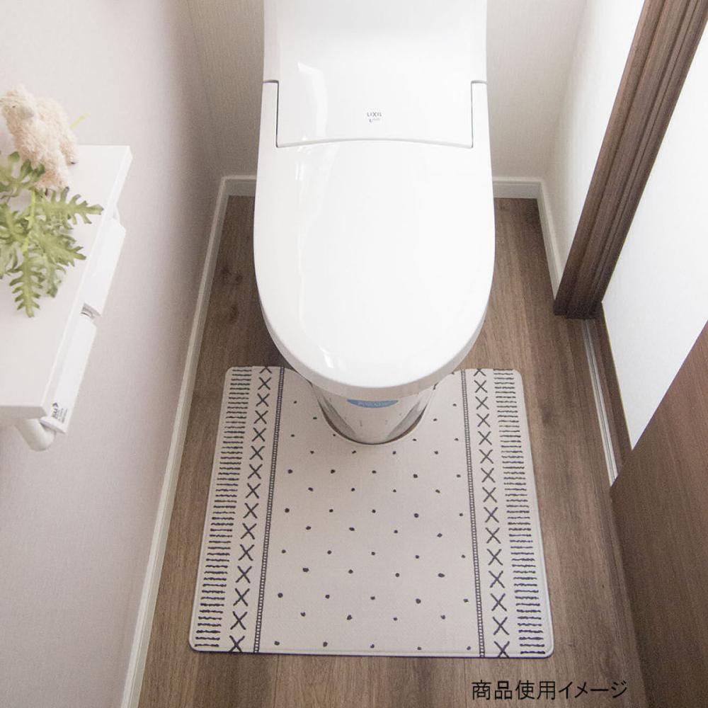 拭ける 抗菌 防臭 北欧風トイレマット ベルベルの通販 ホームセンター コメリドットコム