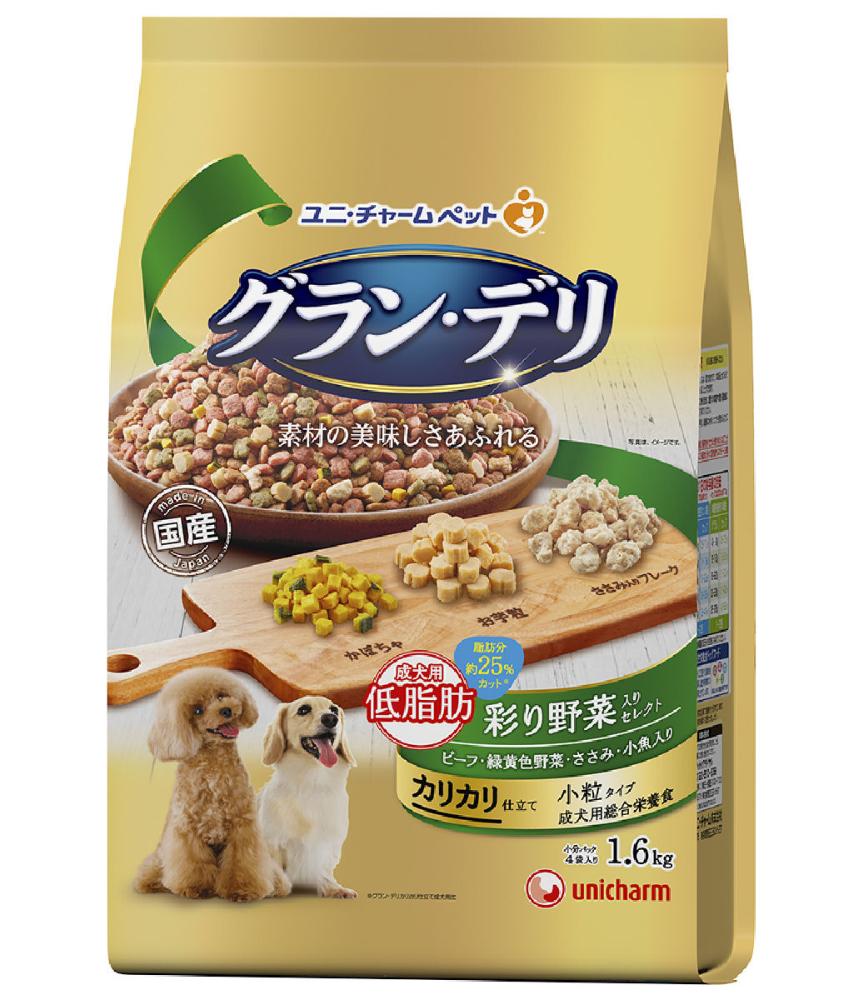 グラン・デリ　カリカリ仕立て　成犬用低脂肪　彩り野菜入り　１．６ｋｇ