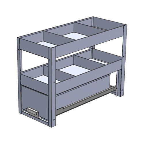 ジェフコム　システムキャビネットサイド棚　ＳＣＴ－Ｓ０３