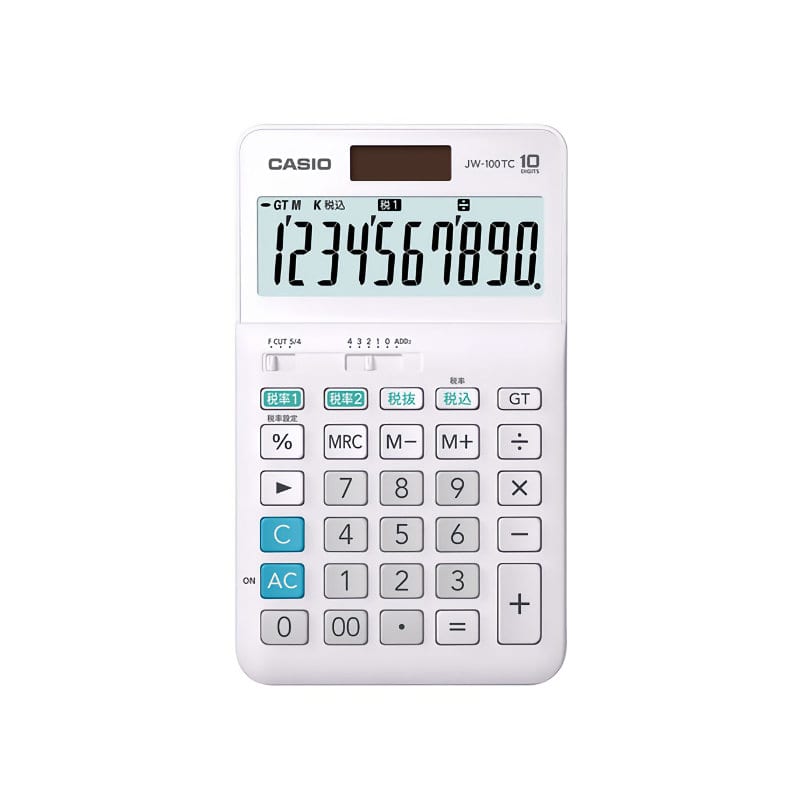 カシオ 電卓 軽減税率対応 JW-100TC-N