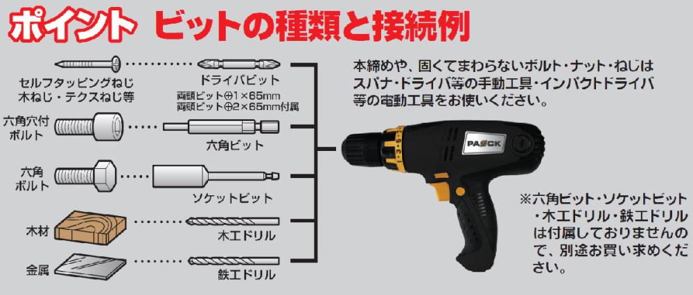 パオック コンセント式ミニドライバ ａｇ ｍｄｄ ａｃの通販 ホームセンター コメリドットコム