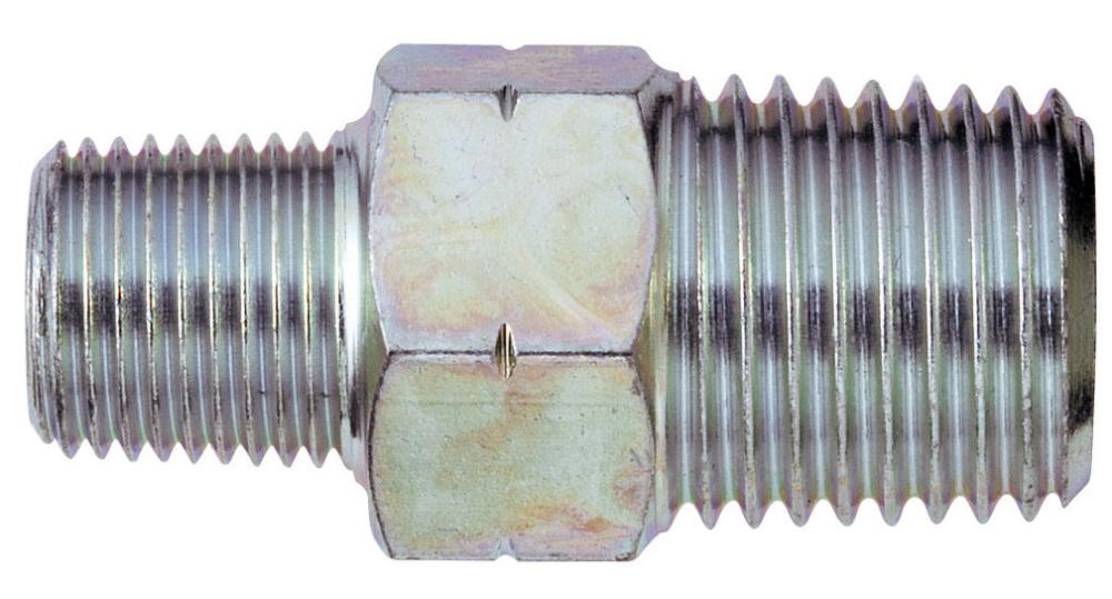 新潟精機　ニップル　違径　テーパめねじ用×テーパーめねじ用　ＡＧ－Ｎ－０１２