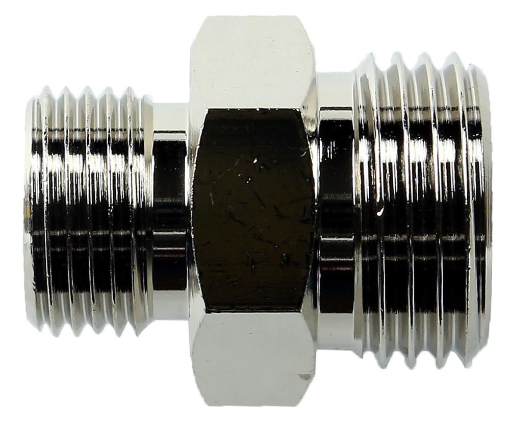 新潟精機　ニップル　違径　平行めねじ用×平行めねじ用　ＡＧ－Ｎ－３３４