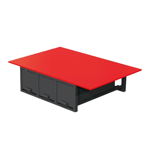 ジェフコム　バンキャビネット（３列引き出し）　ＳＣＴ－Ｆ０７