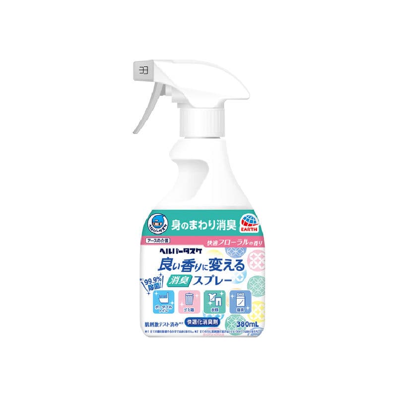 アース製薬 ヘルパータスケ 消臭スプレー 快適フローラルの香り 380mL