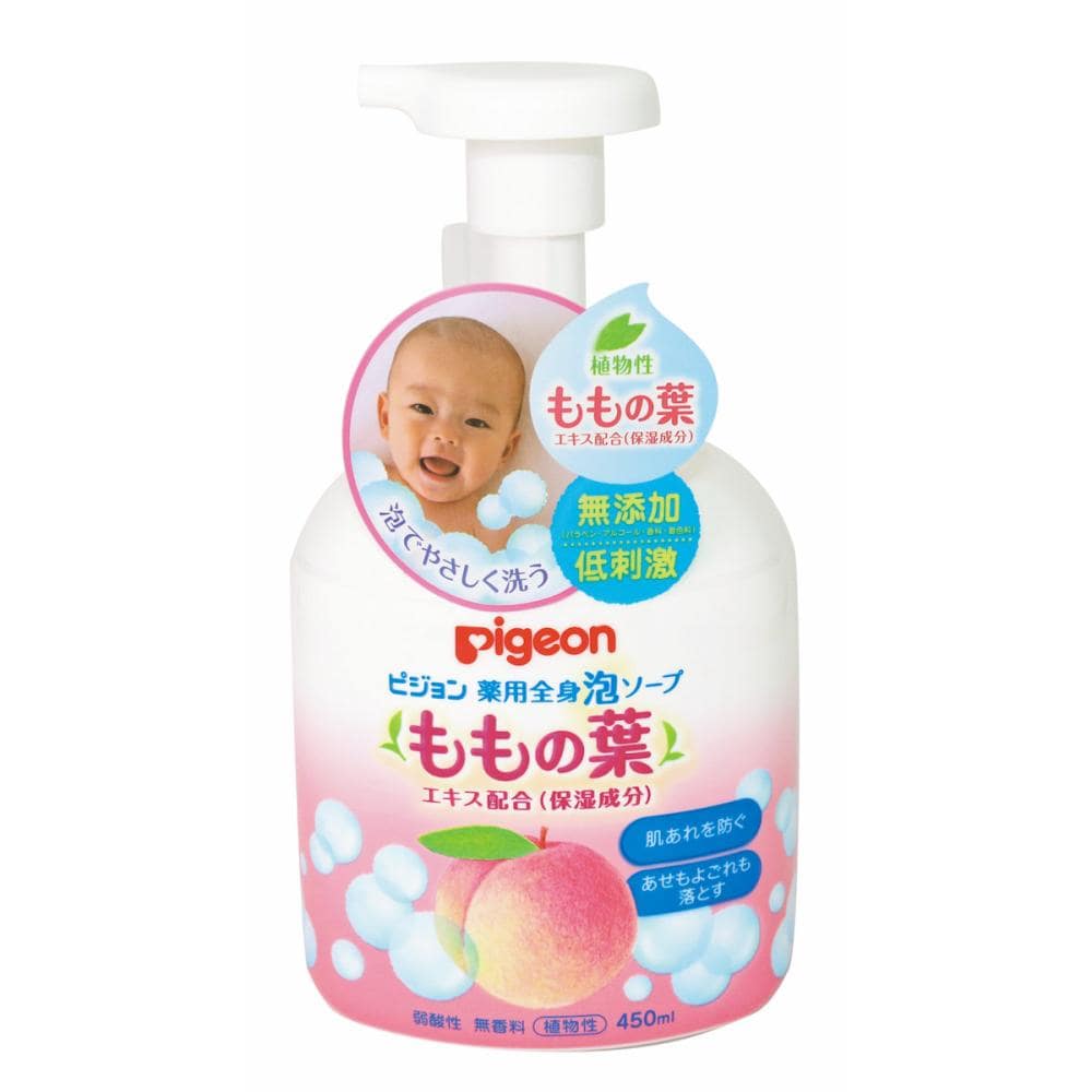 ピジョン 薬用全身泡ソープ ももの葉 本体 450mL
