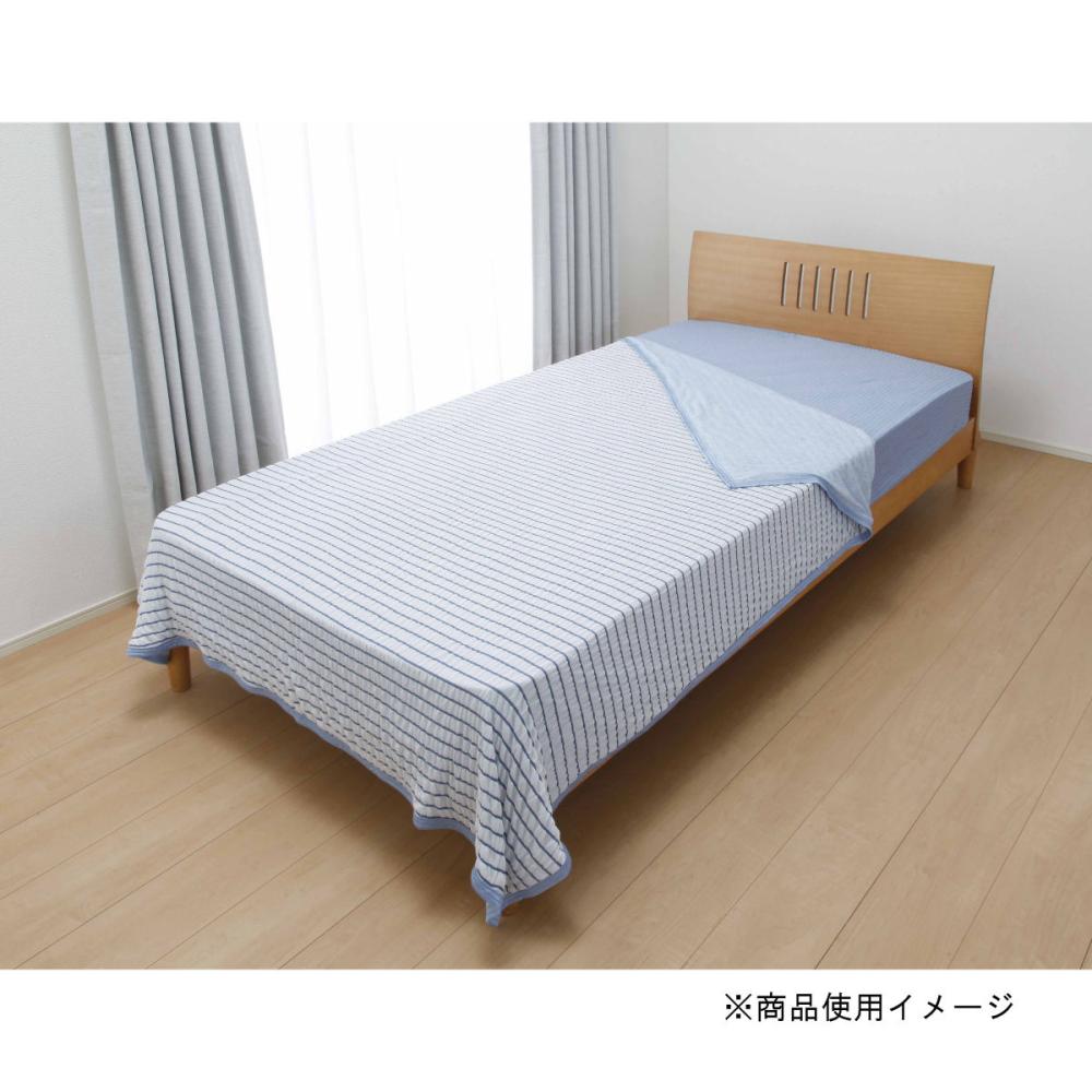 涼 ２ ひんやりケット ボーダー １４０ １９０ｃｍ シングルの通販 ホームセンター コメリドットコム