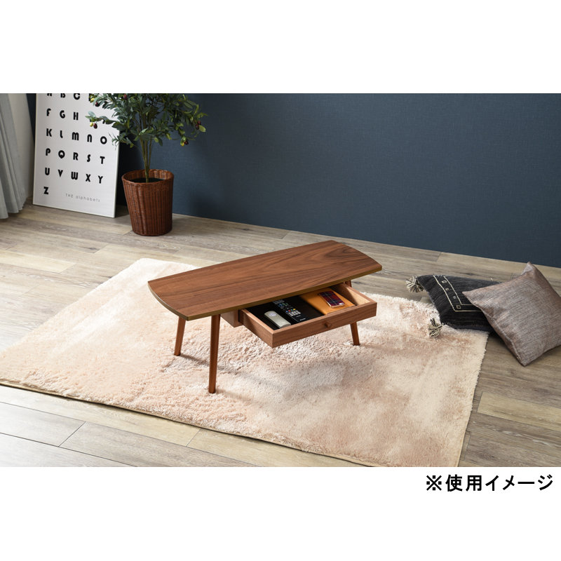 萩原 スリーアイ 引出し付きテーブル ブラウン MT-6351 BR の 萩原 スリーアイ 引出し付きテーブル ブラウン MT-6351 BR の