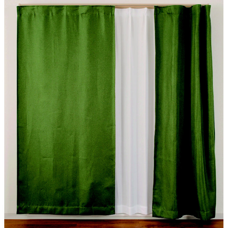 間仕切りカーテン　ツイル　グリーン　９５×１３５ｃｍ　１枚入