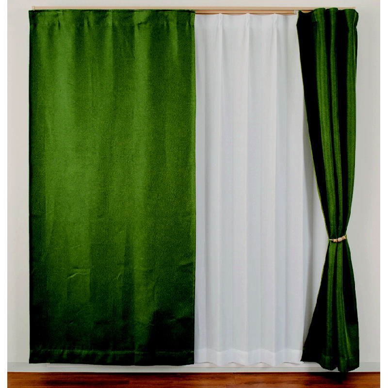間仕切りカーテン　ツイル　グリーン　９５×１３５ｃｍ　１枚入
