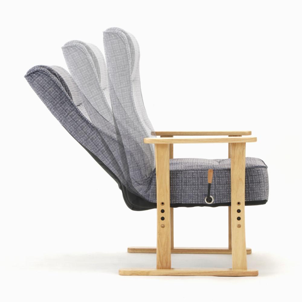 アテーナライフ　極厚ポケットコイル座面の高座椅子　グレーの通販 | ホームセンター コメリドットコム