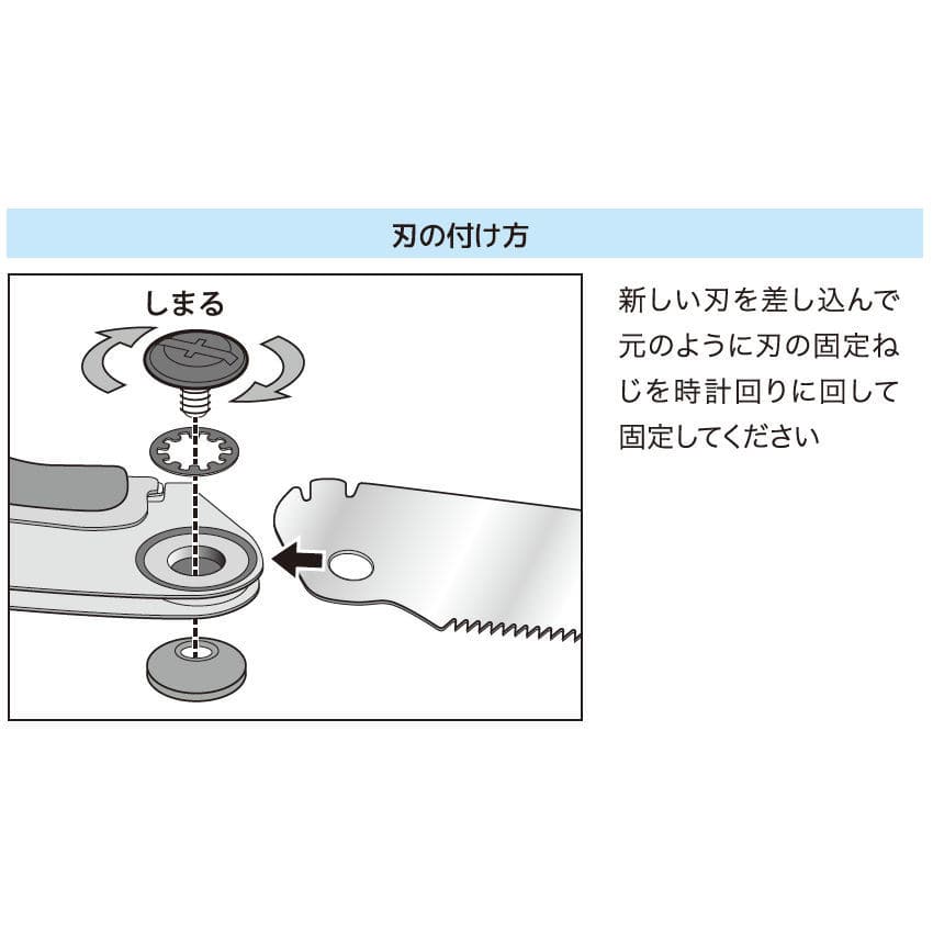 ゴミ分別折込式鋸　２１０ｍｍ　本体　ＫＷ－２１０