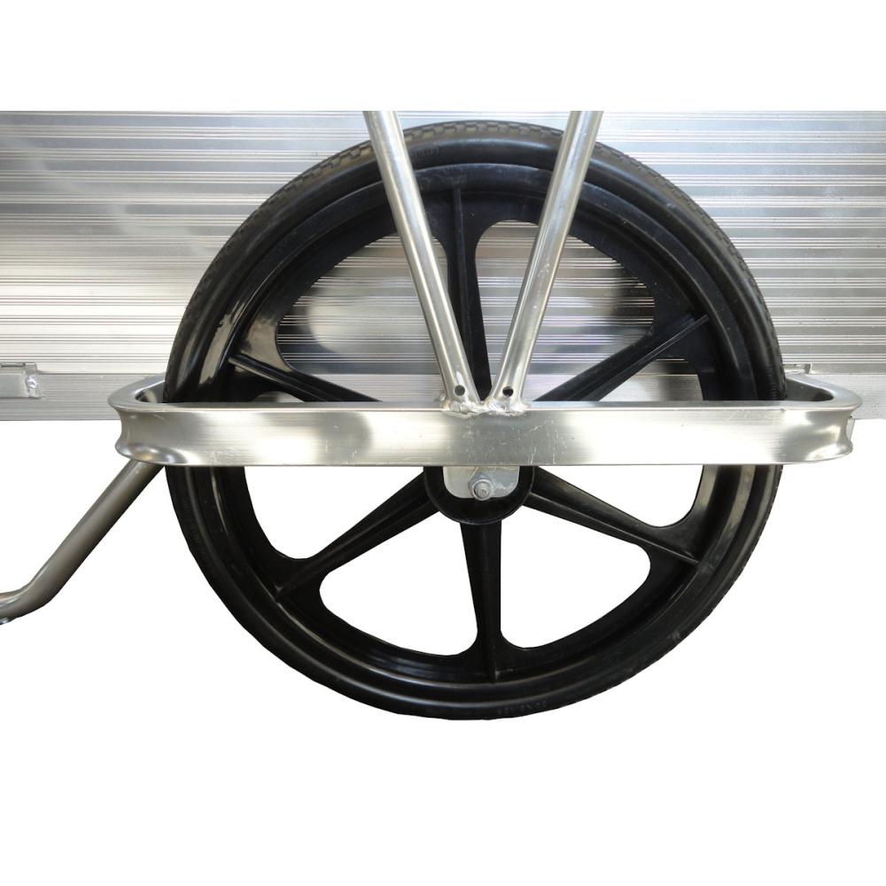 運搬作業用品-一輪車5才カート車 鉄スポーク車輪ノーパンクタイヤ  大型重量商品 - 2