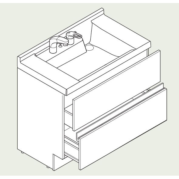 ＬＩＸＩＬ　ＩＮＡＸ　洗面台　Ｊ１シリーズ　ライトベージュ　Ｊ１ＦＨＴ１－９０５Ｓ（８）Ｙ／ＨＶ２Ｈ