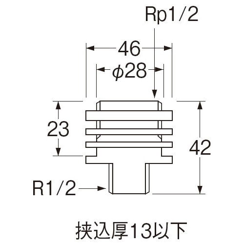 ＳＡＮＥＩ　ユニット取出し金具　Ｔ２２２－１３