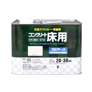 水性コンクリート床用ＦＴ　７Ｌ　ホワイト