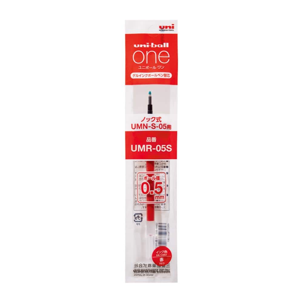 三菱鉛筆 ゲルインクボールペン替芯 one 0.5mm 赤
