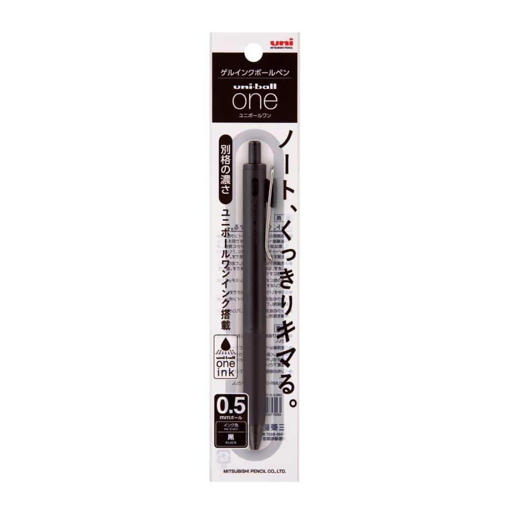 三菱鉛筆 ゲルインクボールペン one 0．5mm 黒軸の通販 | ホームセンター コメリドットコム