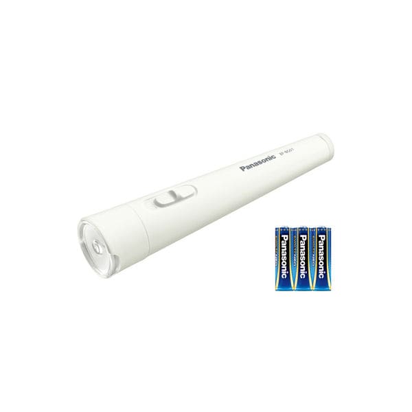 パナソニック LED懐中電灯 乾電池エボルタNEO付き ホワイト BF-BG01N-W