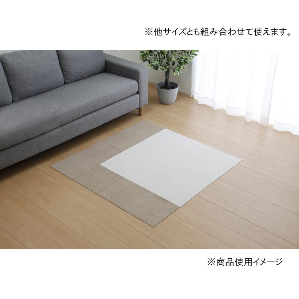 アテーナライフ　洗える吸着マット　ブラウン　３０×３０ｃｍ　９枚入